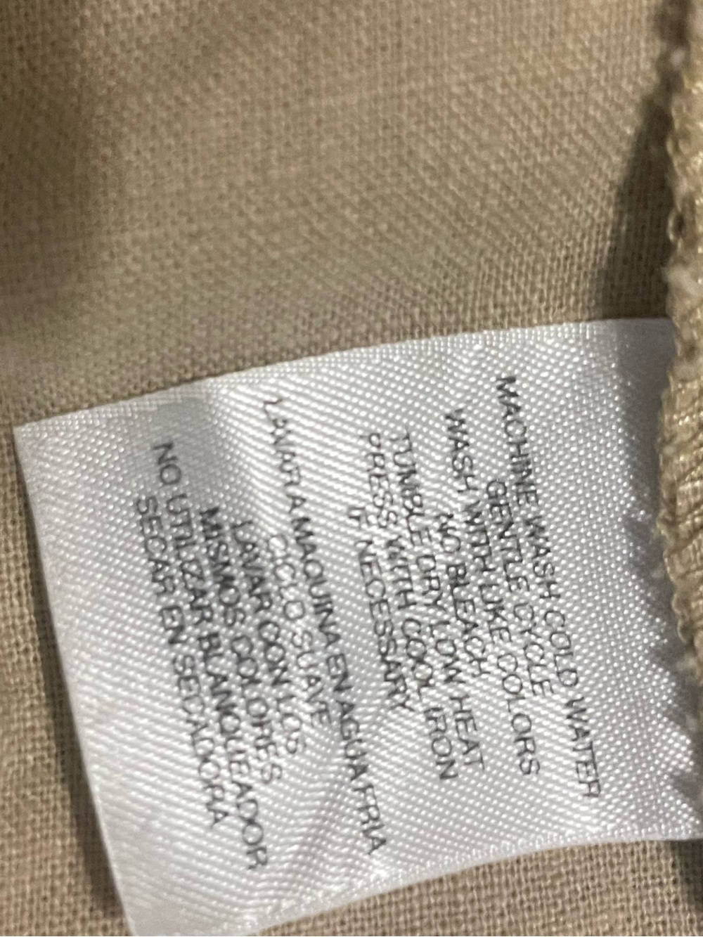 Jones New York Sport Linen Blend Safari Utility Jacket Belted Tan XL - Picture 9 of 9